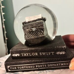 Taylor Swift Black Typewriter Snow Globe